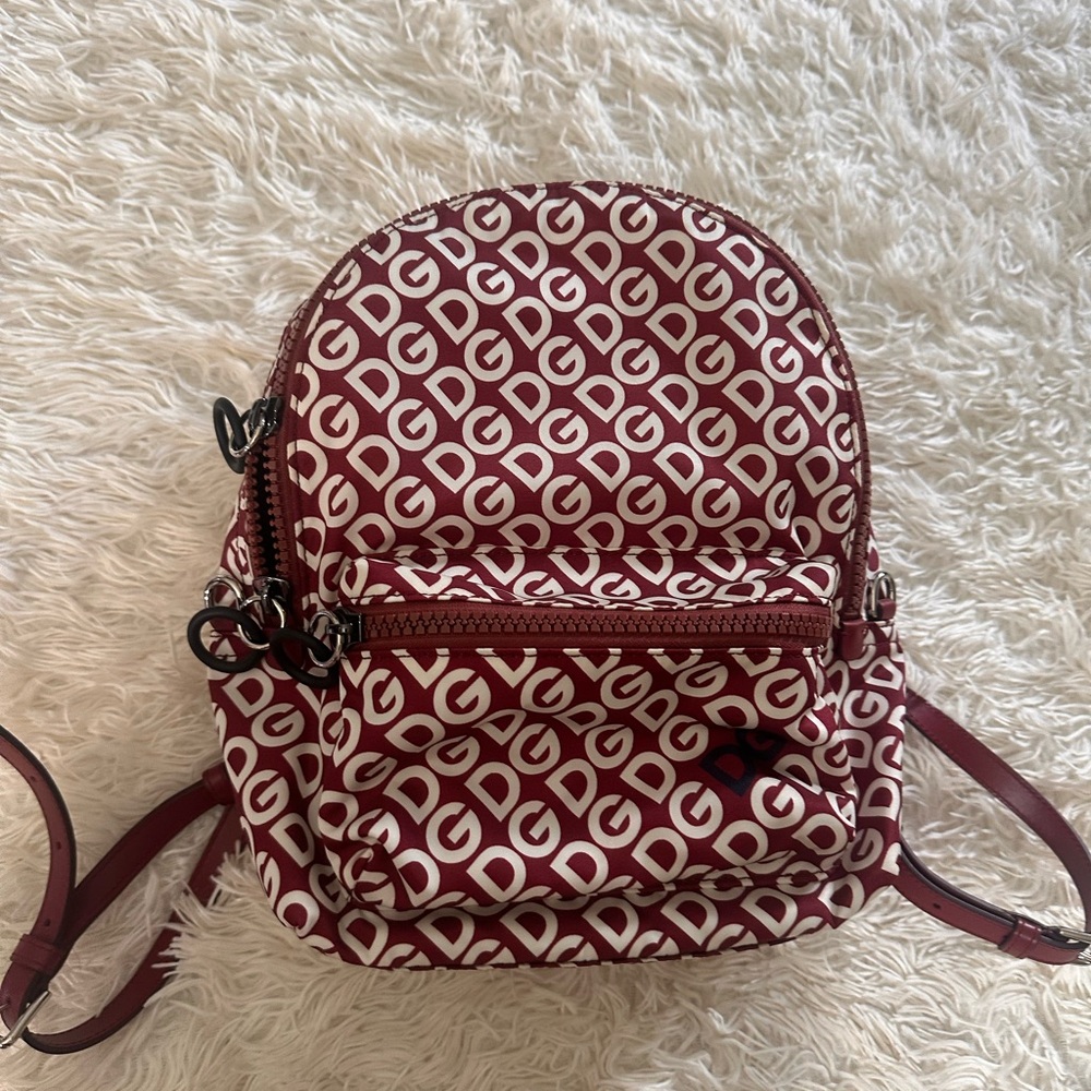 Dolce&Gabbana burgundy backpack